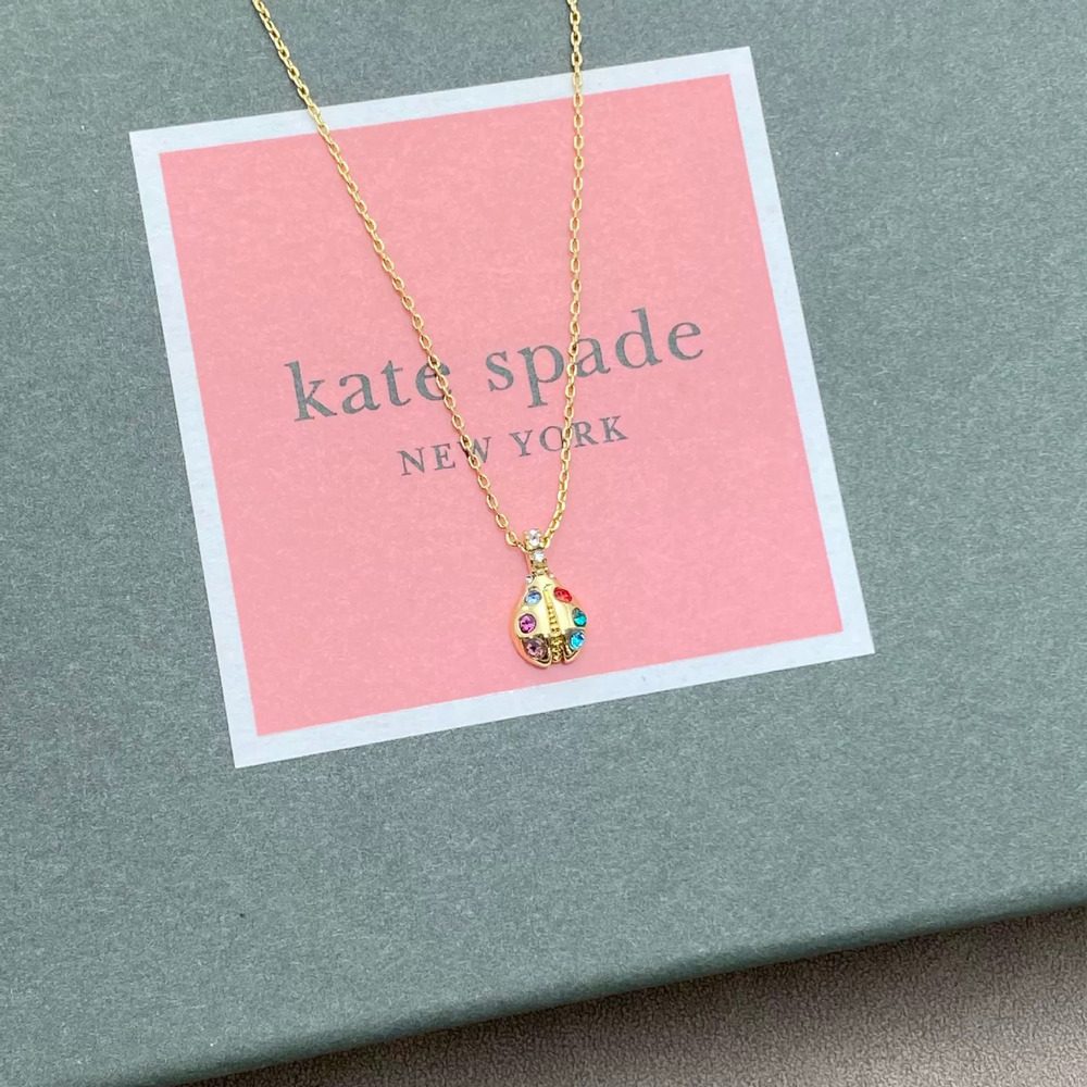 kate spade Pastoral Ladybug Rhinestone Necklace
